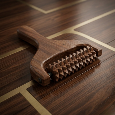 Handcrafted Wooden Scalp, Head, Neck, and Shoulder Massager – Reflexology & Acupressure Roller