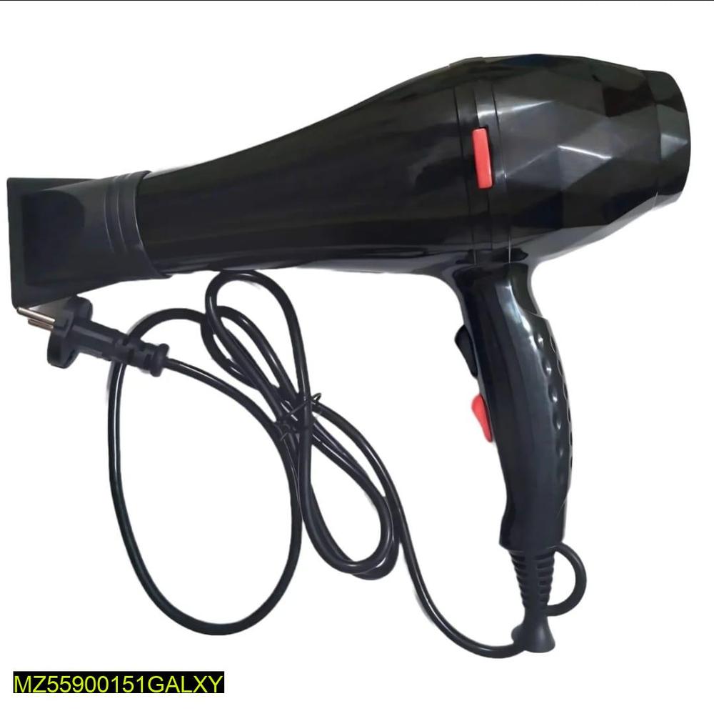 Black Hair Dryer with 3000W & 5-Temperature Control