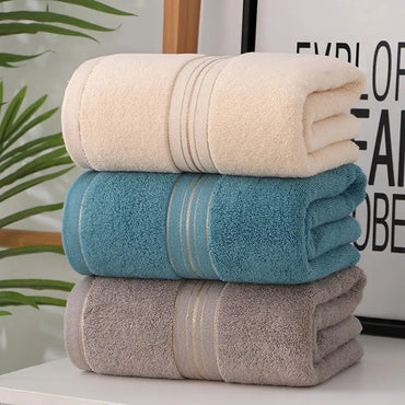Towel Set Blue Striped Thick Cotton Face Towel - Specifications (length * width cm) Approximately 34*73