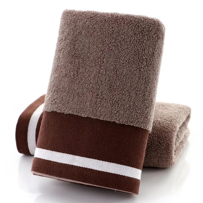 Towel Set Blue Striped Thick Cotton Face Towel - Specifications (length * width cm) Approximately 34*73