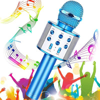 Bluetooth Handheld Karaoke Speaker Player Machine for Kids Adults Home KTV Party for Android/Iphone/Ipad/Pc (Random Color)