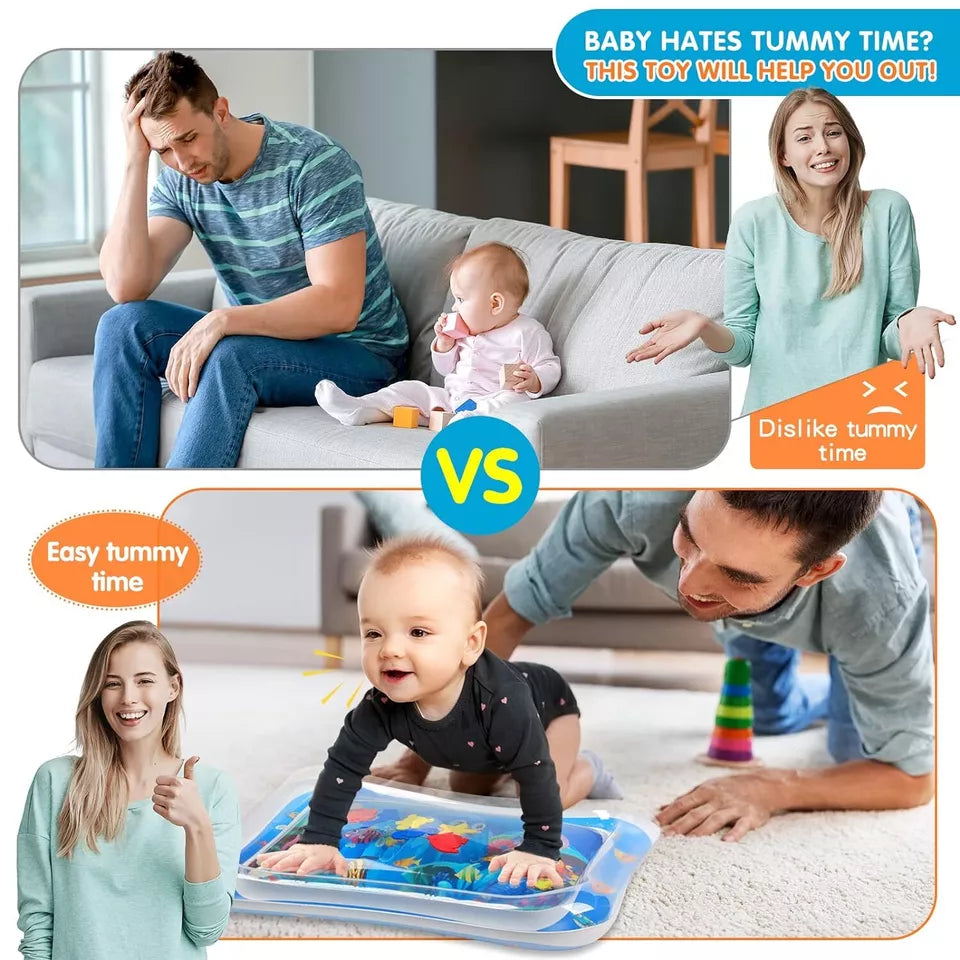 Sale Inflatable Leakproof Water Mat For Kids / Inflatable Tummy Time Mat - Random Color