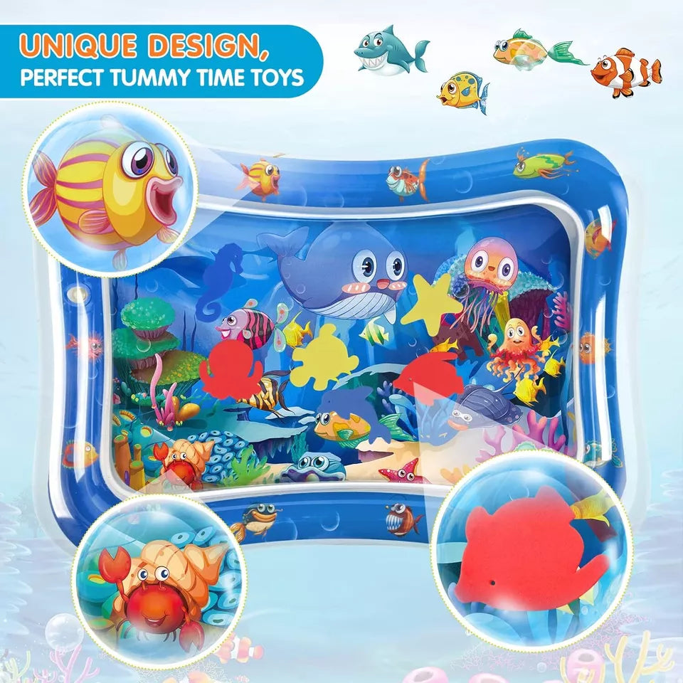 Sale Inflatable Leakproof Water Mat For Kids / Inflatable Tummy Time Mat - Random Color