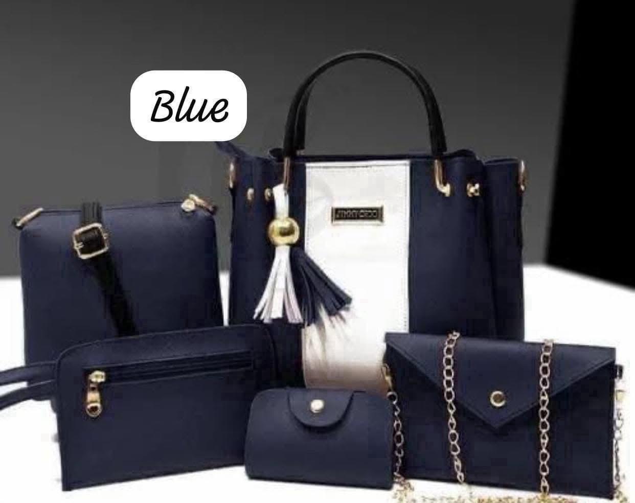5-Piece Jimmy Choo Bag Combo | Main Bag, Sling, Pouch, Envelope Sling & Card Holder