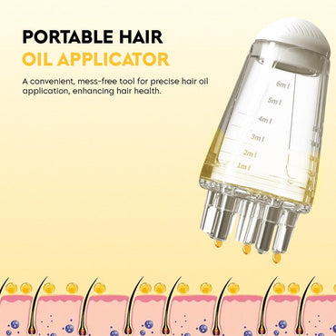 Oil Applicator | Scalp Hair Comb Oil Applicator | Portable Mini Hair Oil Applicator 6ml
