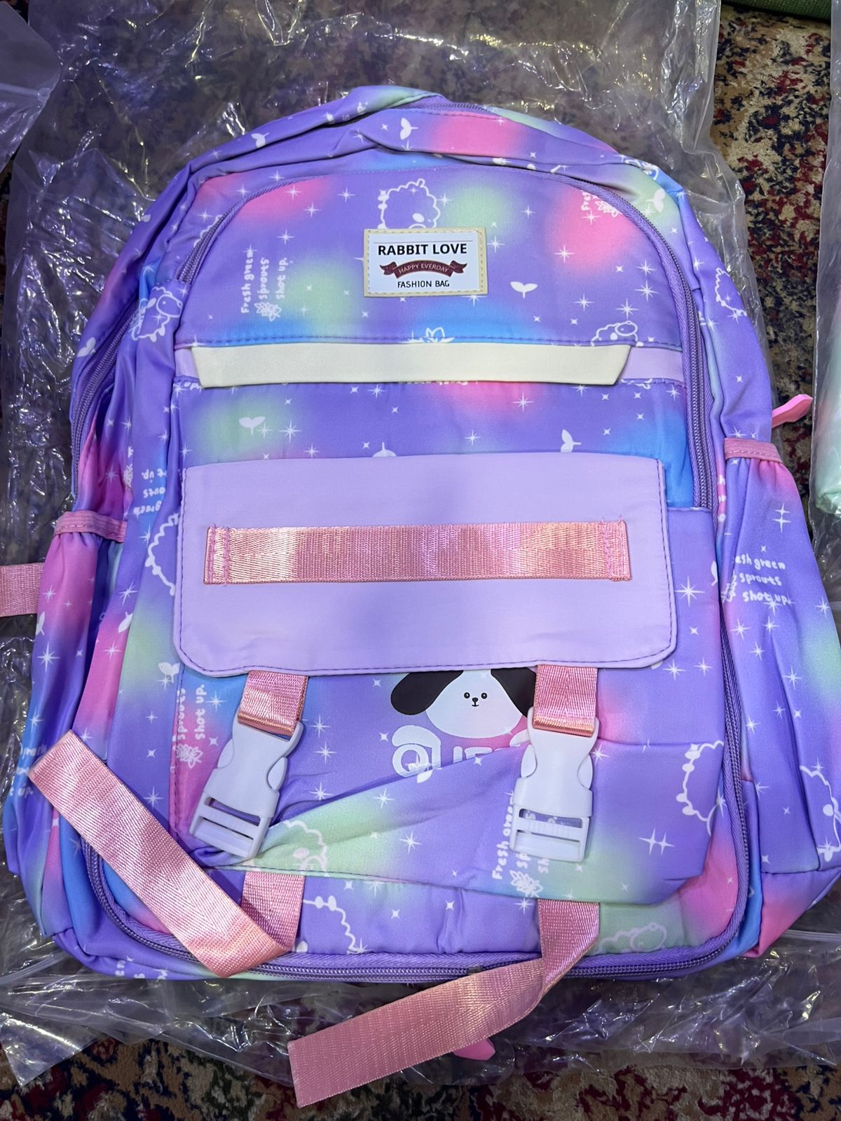 Unicorn Backpack Cute Durable Lightweight School Bag Casual Student Bag For Kids | Light Green