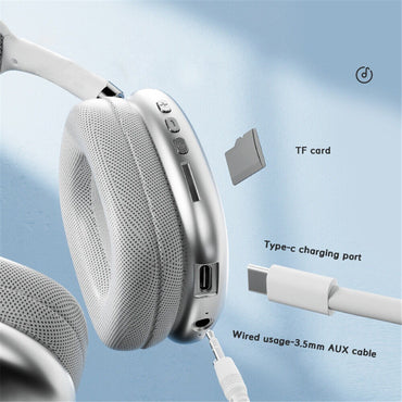 P9 Wireless Bluetooth Headphones – Fidelity Stereo Sound with Foldable Design, Soft Cushion Comfort, and Multi-Mode Playback ( Mix Color
