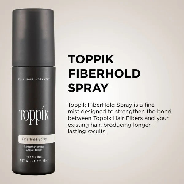 Toppik Hair Fiber Holding Spray, Instant Fuller Looking Hair - 118m