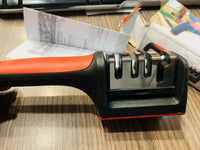 3-Stage Professional Knife Sharpener – Manual Kitchen Knife Sharpening Tool