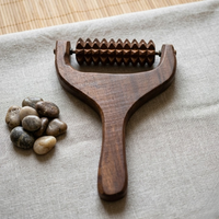 Handcrafted Wooden Scalp, Head, Neck, and Shoulder Massager – Reflexology & Acupressure Roller