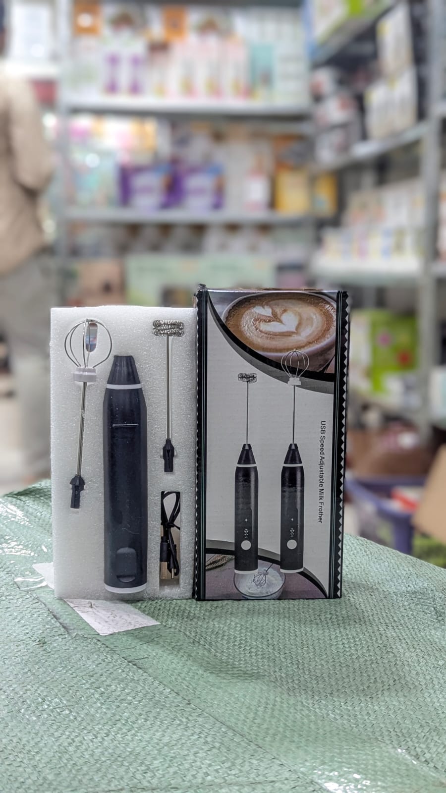 2-in-1 Rechargeable Coffee Beater & Electric Milk Frother – Smooth Mixing, Compact & Easy to Use High Quality