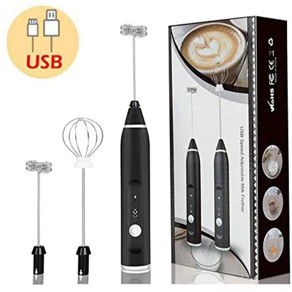 2-in-1 Rechargeable Coffee Beater & Electric Milk Frother – Smooth Mixing, Compact & Easy to Use High Quality