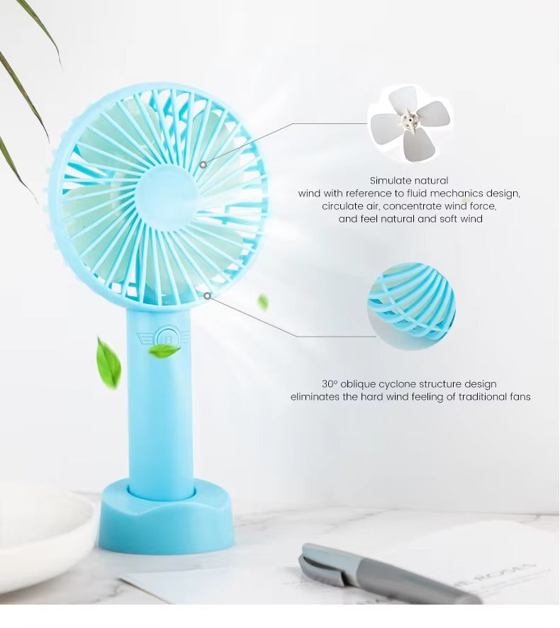 Eternal Classic Portable USB Mini Fan Air Cooler Rechargeable Handheld Bladeless Fan | Multiple Colours