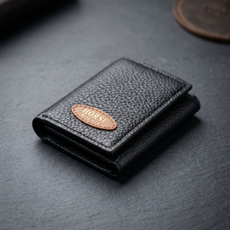 Horse Imperial Premium Tri-Fold Wallet – 10 Card Slots | Dual Cash Pockets - Beige