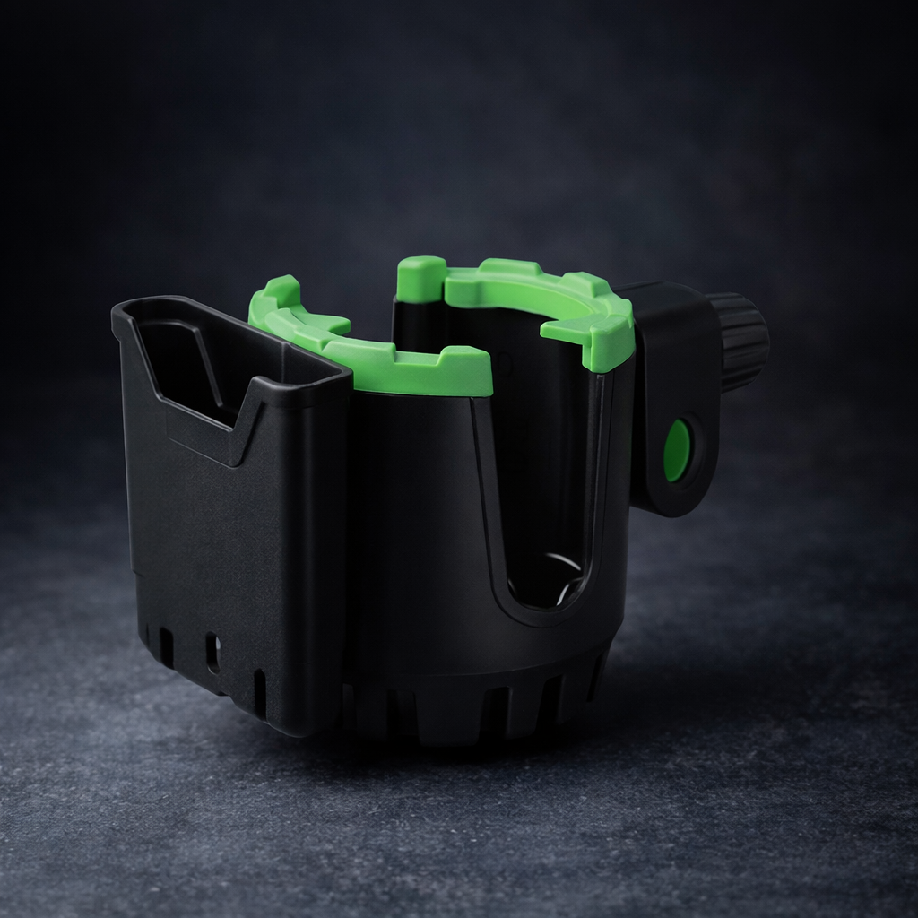 Universal 2-in-1 Motorcycle Cup Holder & Mobile Phone Bracket (HT-506) – Anti-Shake Adjustable Bike Handlebar Mount