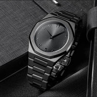 Luxury Watch for Men Water Resistant Stainless Black Steel