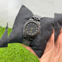 Men's Black Chain Strap Quartz Watch