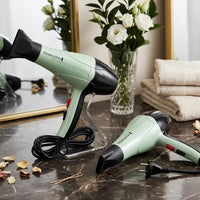Portable Hair Dryer Green ABS Lightweight - High Quality Product