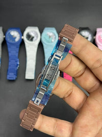 Stylish Arabic Aura Watch for Girls Women Pink