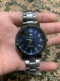 Tesla Brand Stainless Steel Watch Blue Dial