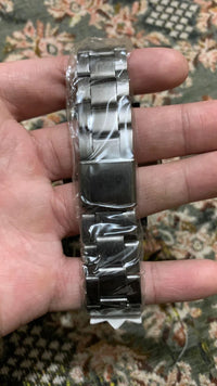 Men's Stainless Steel Watch with Tesla Logo - Black