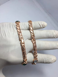 Rose Gold Couple Watches with Heart Design Pakistan