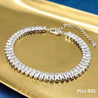Silver Sparkling Korean Chain Bracelet for Women