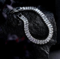 Silver Sparkling Korean Chain Bracelet for Women