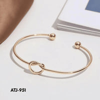 Korean Knot Design Bangle Golden Silver Multicolor