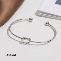 Korean Knot Design Bangle Golden Silver Multicolor