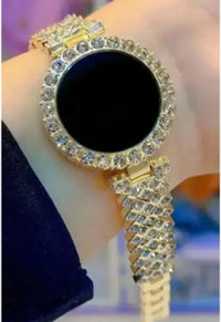 Digital Watch for Girls RoseGold Stainless Steel Strap