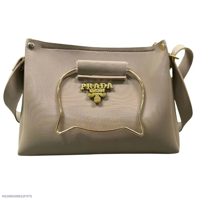 Women's PU Leather Plain Shoulder Bag