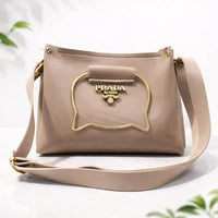 Women's PU Leather Plain Shoulder Bag