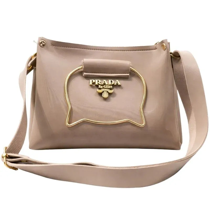 Women's PU Leather Plain Shoulder Bag