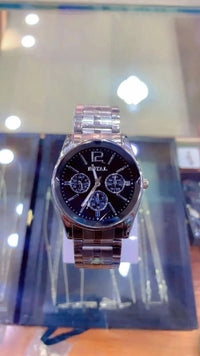 Stainless Steel Chronograph Watch for Men