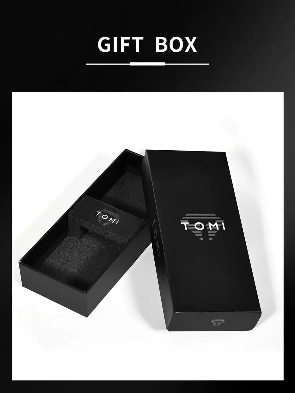 TOMI T-080 Unisex Watch Half Transparent Leather Strap