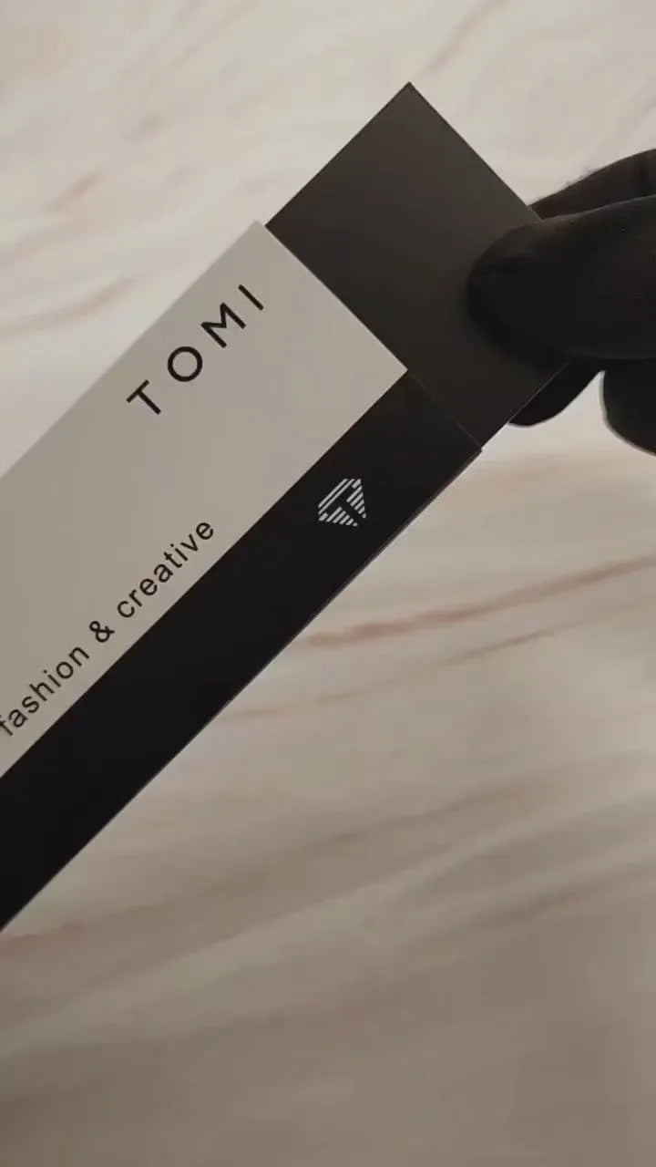 TOMI T-080 Unisex Watch Half Transparent Leather Strap