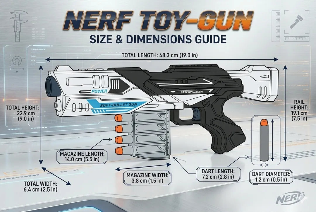 Professional Soft-Bullet Blaster Gun for Kids 1-12 Years
