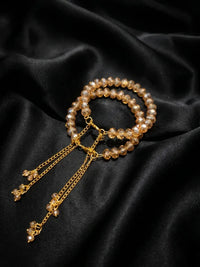 Adjustable Pearl Chain Bracelet Set for Women