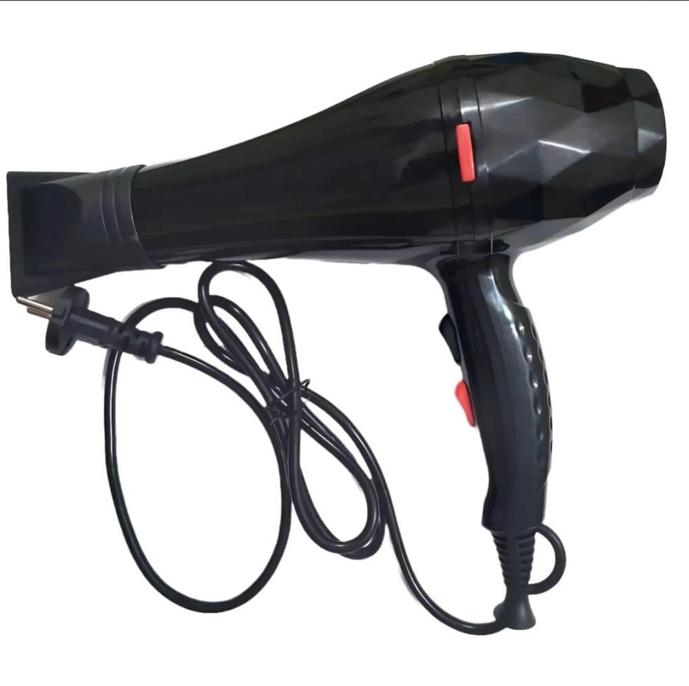 Black Hair Dryer with 3000W & 5-Temperature Control