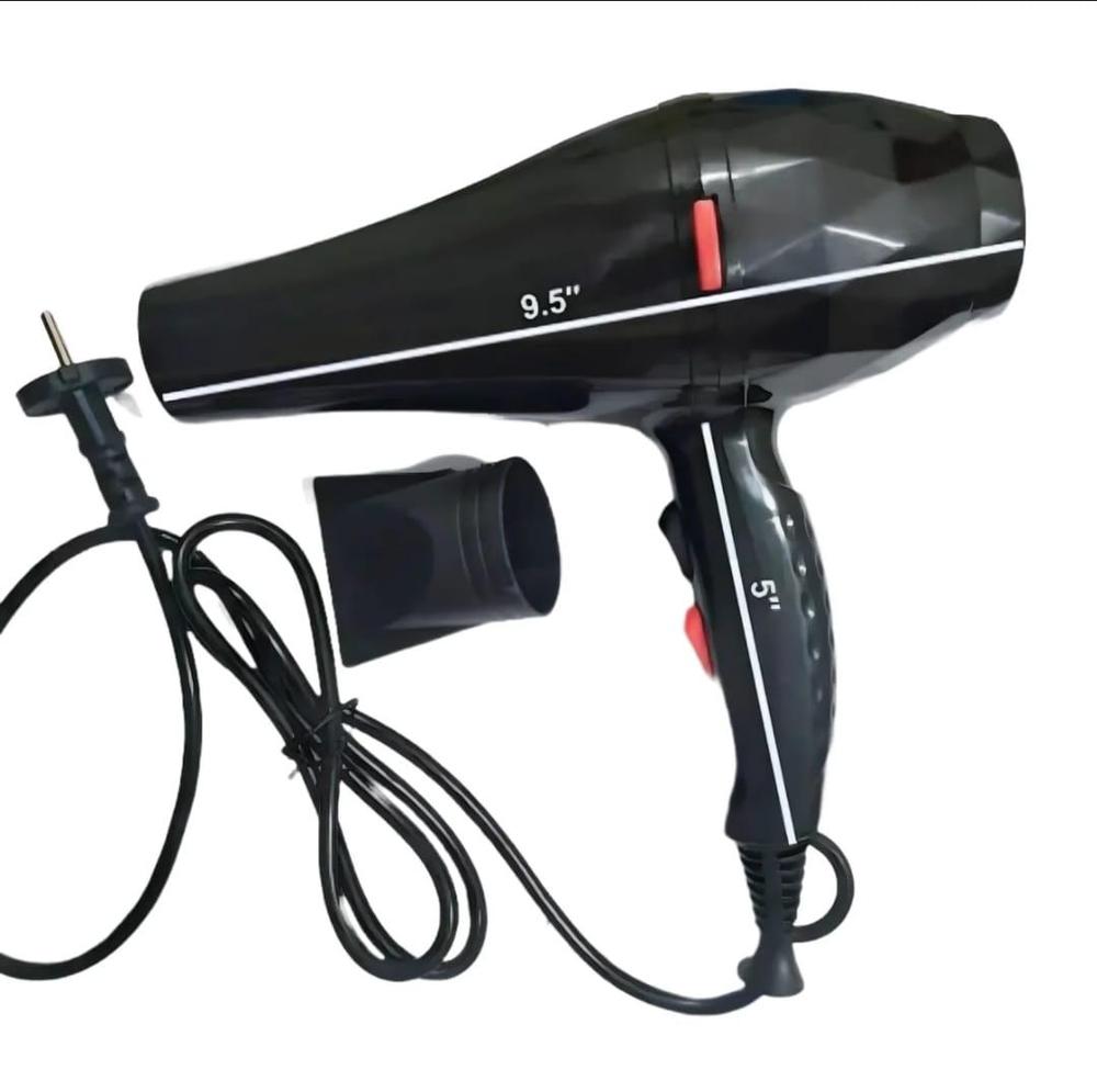 Black Hair Dryer with 3000W & 5-Temperature Control