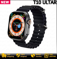 T10 Ultra 2 Smart Watch Orange Silicone Bluetooth 5 Fitness Tracker