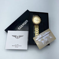 Gold Stainless Steel Watch for Men Daily Office & Formal Wear- standard size - ORIGINAL