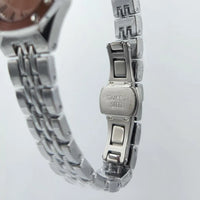 IKEA Women's Crystal-Bezel Watch Silver Stainless Steel
