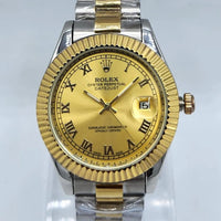 Men's Rolex Submarmer Gold Stainless Steel Watch