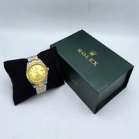 Men's Rolex Submarmer Gold Stainless Steel Watch