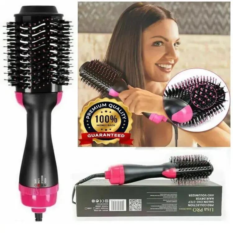 Fast Hair Dryer Brush with Ceramic Coating & LED Control - High Quality
