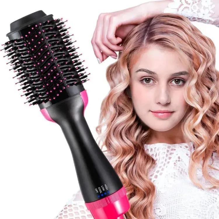 Fast Hair Dryer Brush with Ceramic Coating & LED Control - High Quality