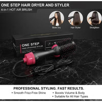 Fast Hair Dryer Brush with Ceramic Coating & LED Control - High Quality