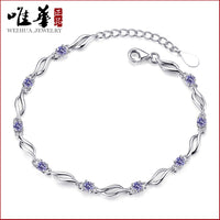 Stylish Twisted Crystal Love Bracelet for Women